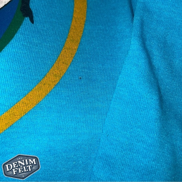 Aviator Nation Unisex Neon Blue Venice, CA Graphic Logo Hoodie/Pullover | EUC🩵 - Picture 12 of 13